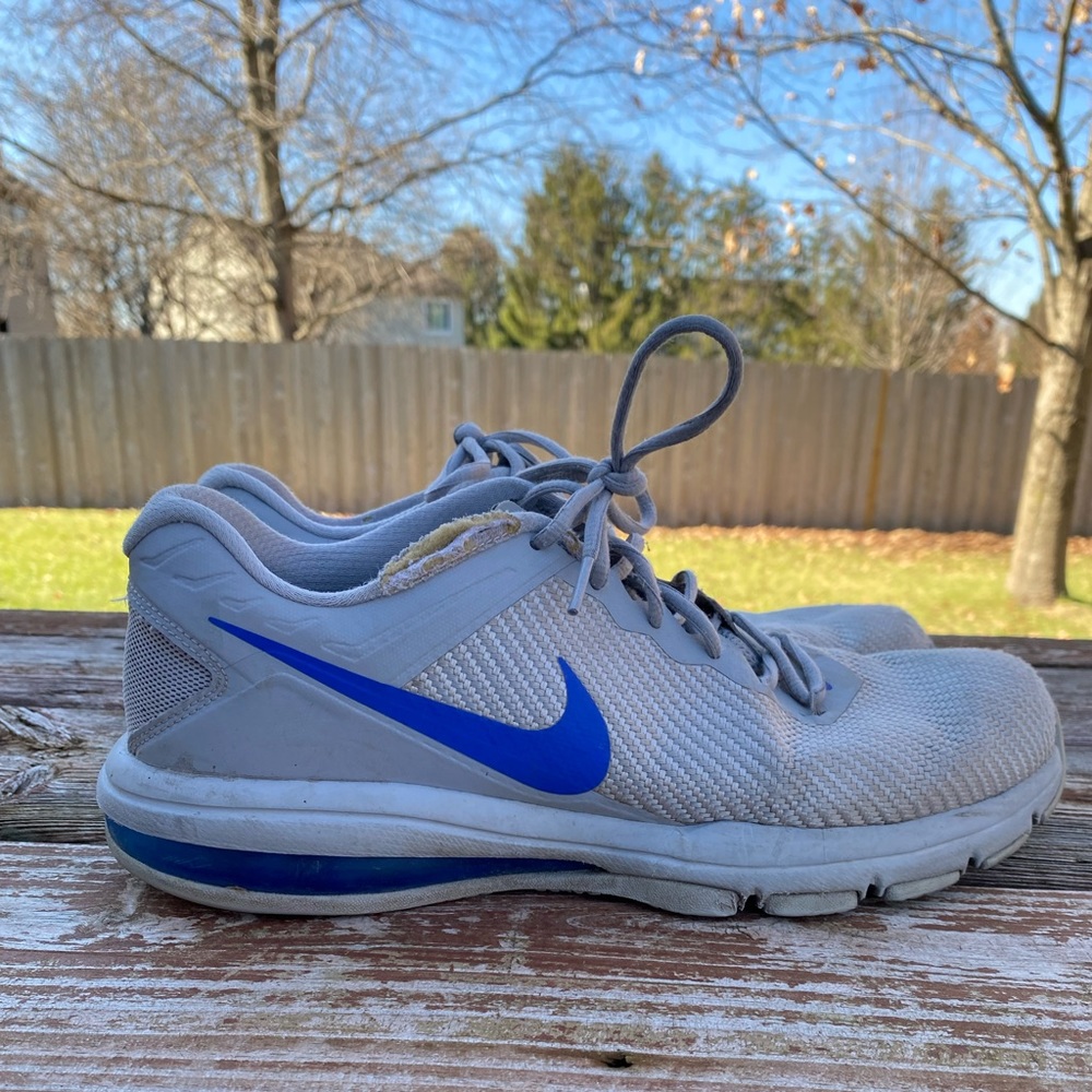 Nike Air Max Full Ride TR 1.5 Training Shoes Gray/Blue, Men's Size 12